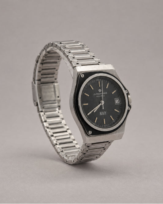 Junghans Navy Quartz — left angled view